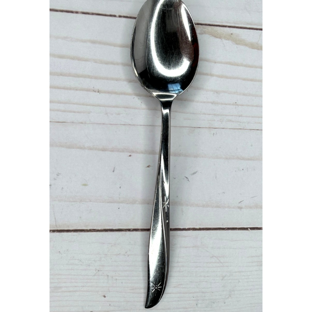 Oneida community Stainless Twin Star Mid Century Modern 1 Soup Spoon